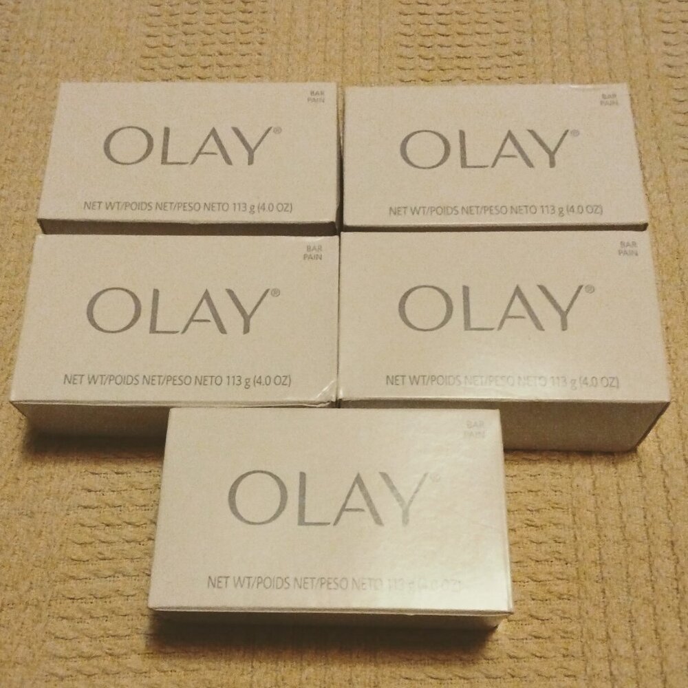 5pc LARGE Vintage Olay Soap Bars 4oz Soap Bundle for Dry Skin